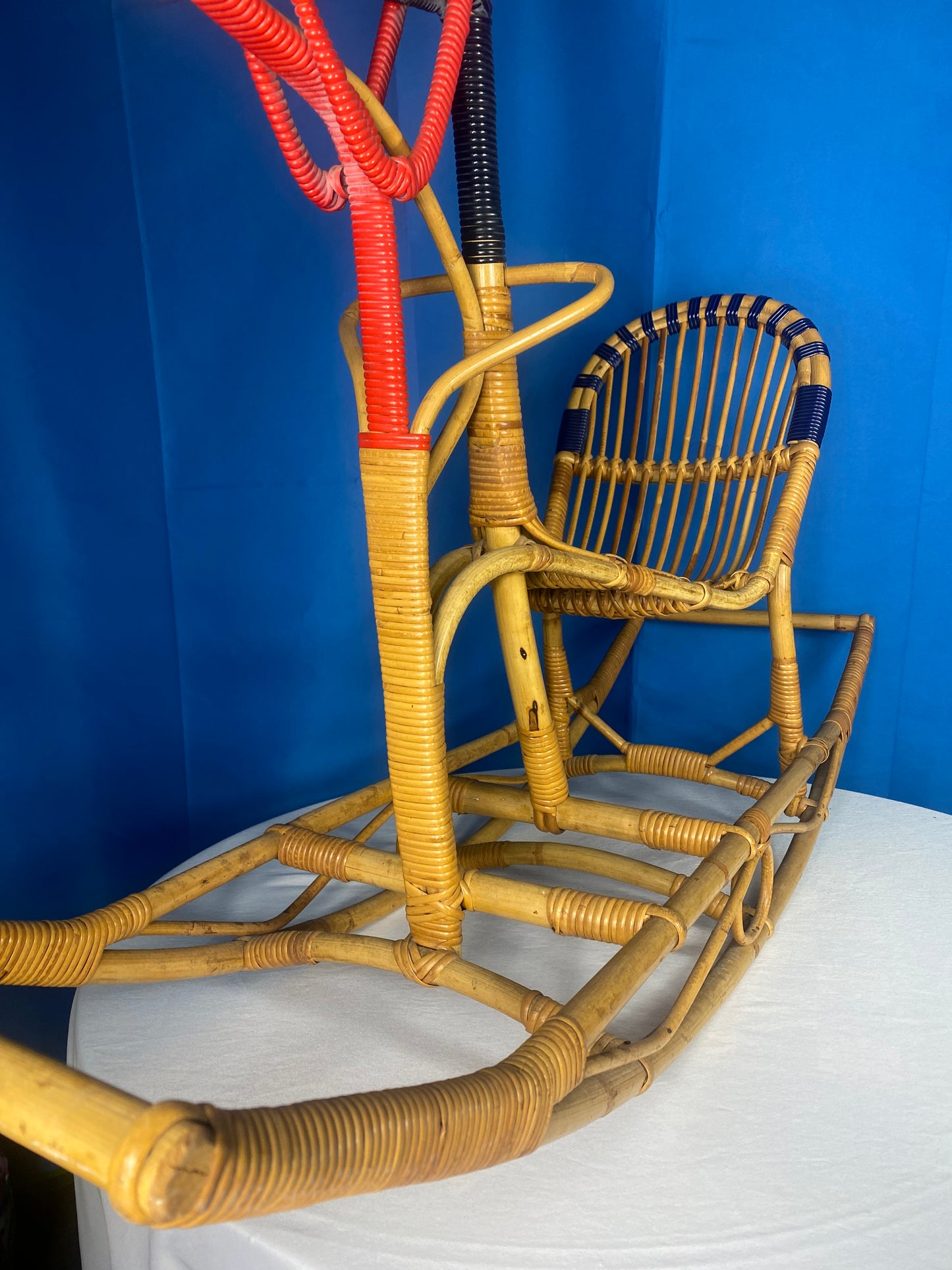 Rattan Rocking Horse By E.V.A. Nissen & Co. Denmark