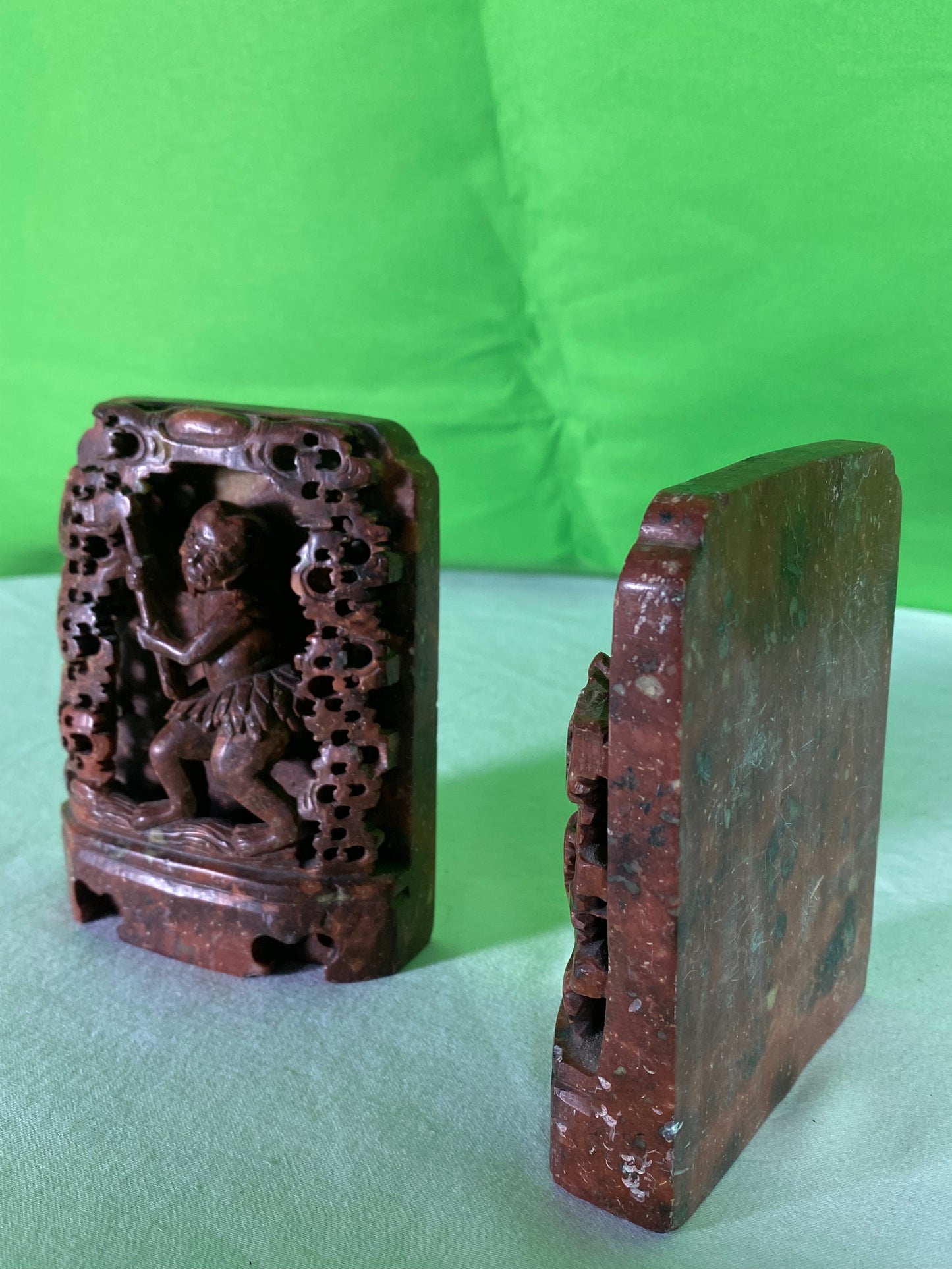 Pair of Asian Carved Bookends