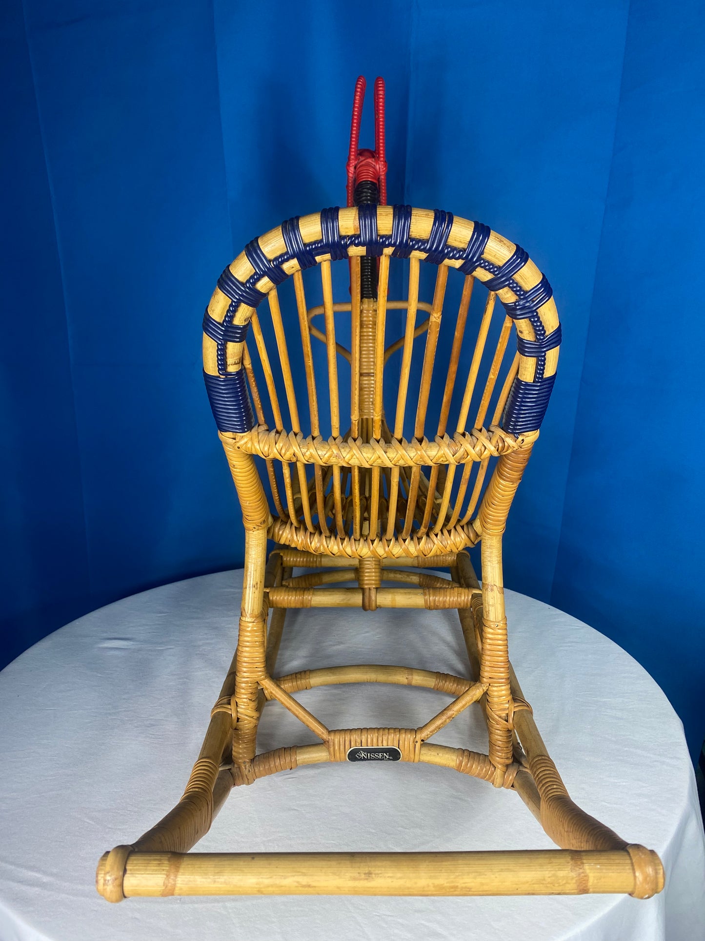 Rattan Rocking Horse By E.V.A. Nissen & Co. Denmark