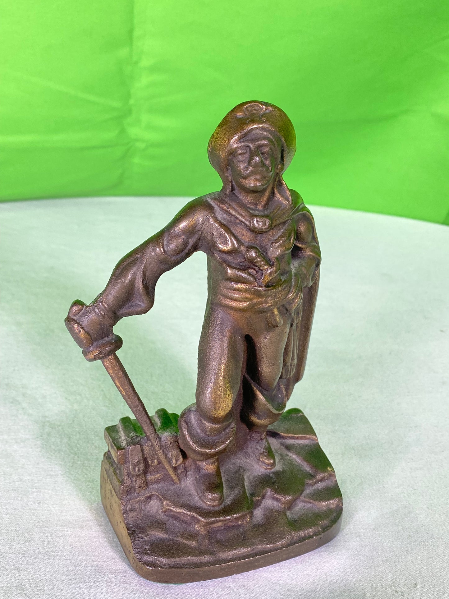 Vintage Bronze Pirate Bookend