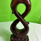 Hana African Dark Wood Infinity Sculpture