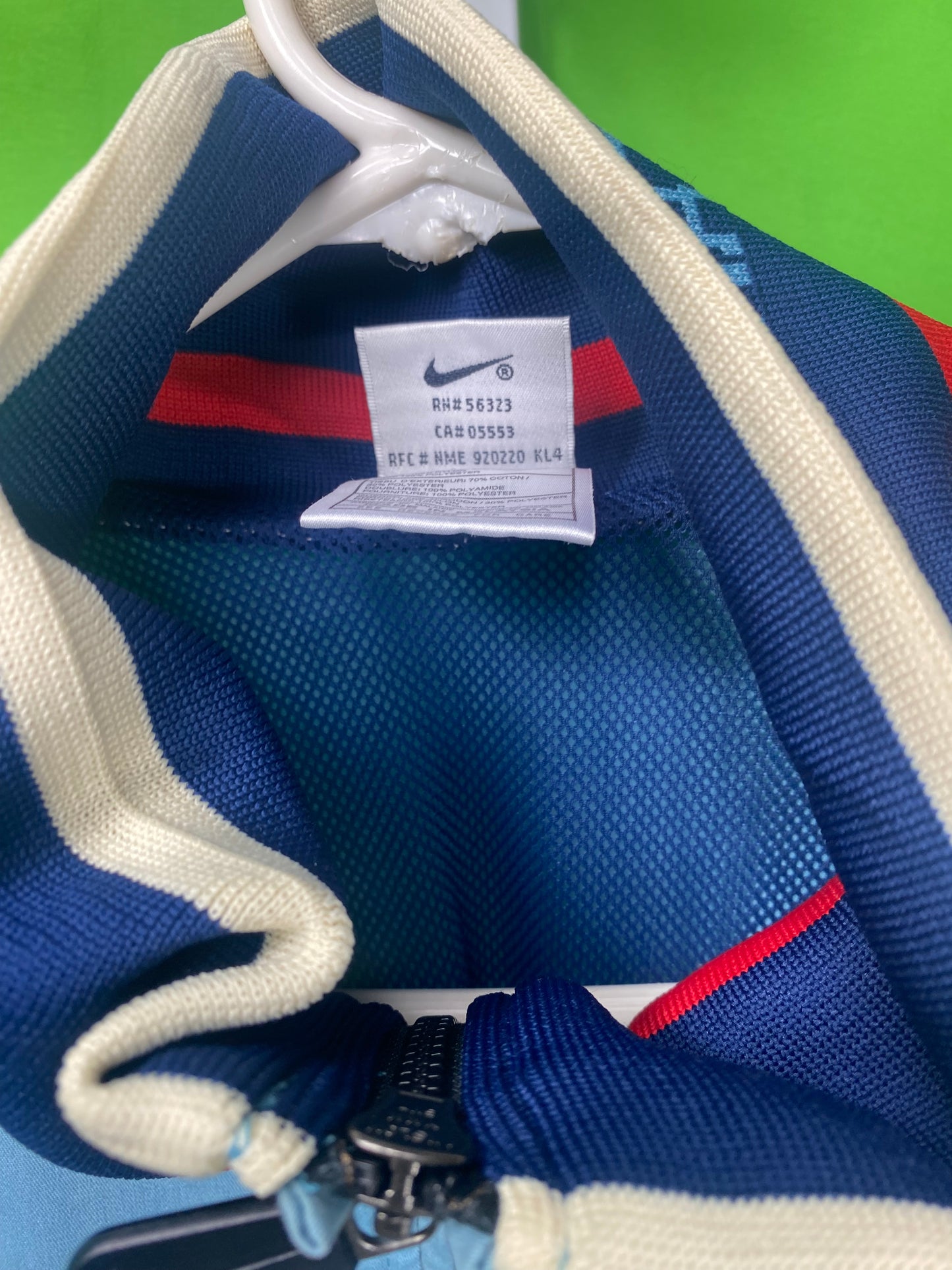 Vintage 90 Rare Nike USA National Team Soccer Navy Blue Jacket Adult Size Large