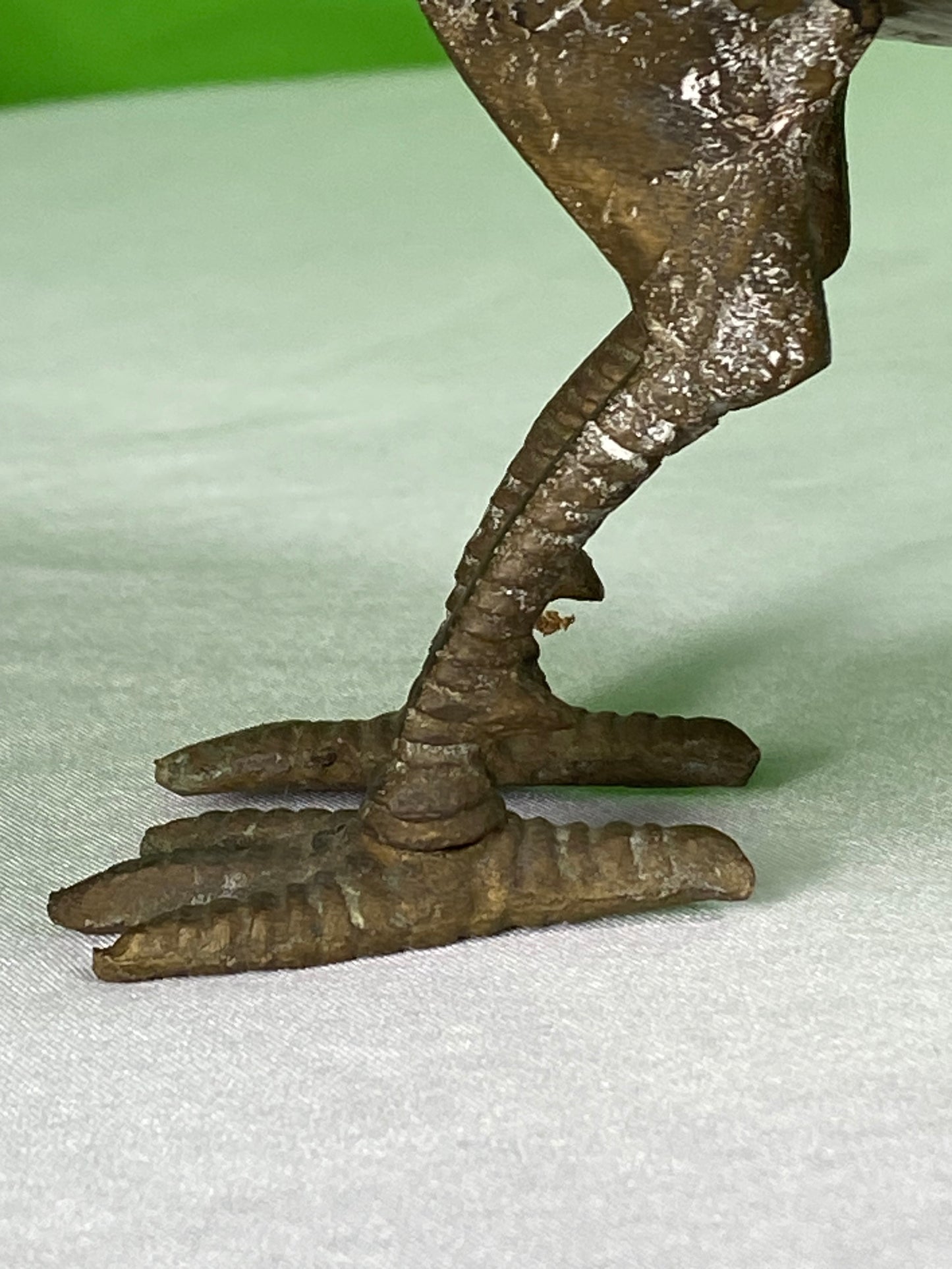 Vintage Brass Peacock Figure Box