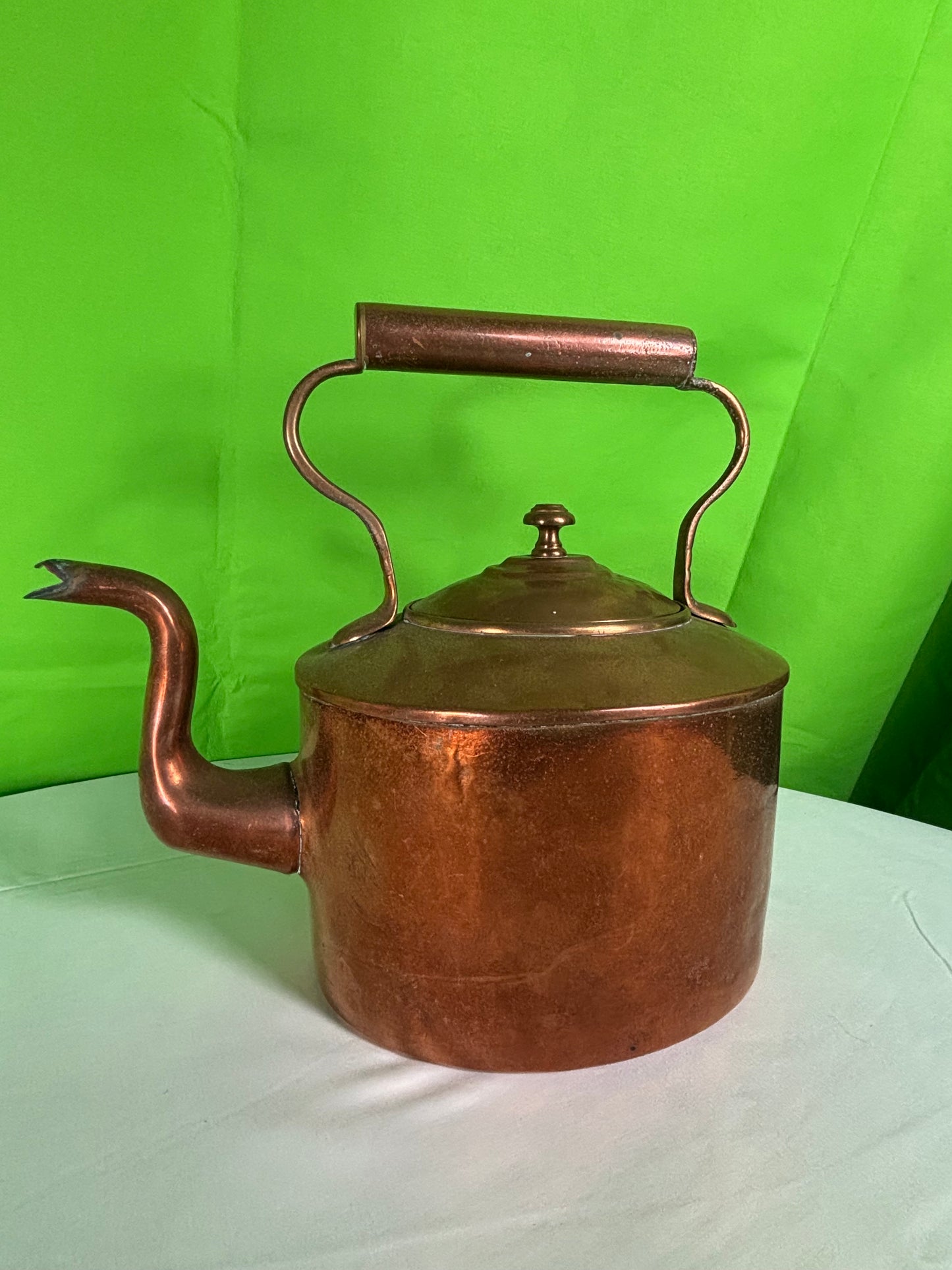 Antique Copper Tea Kettle