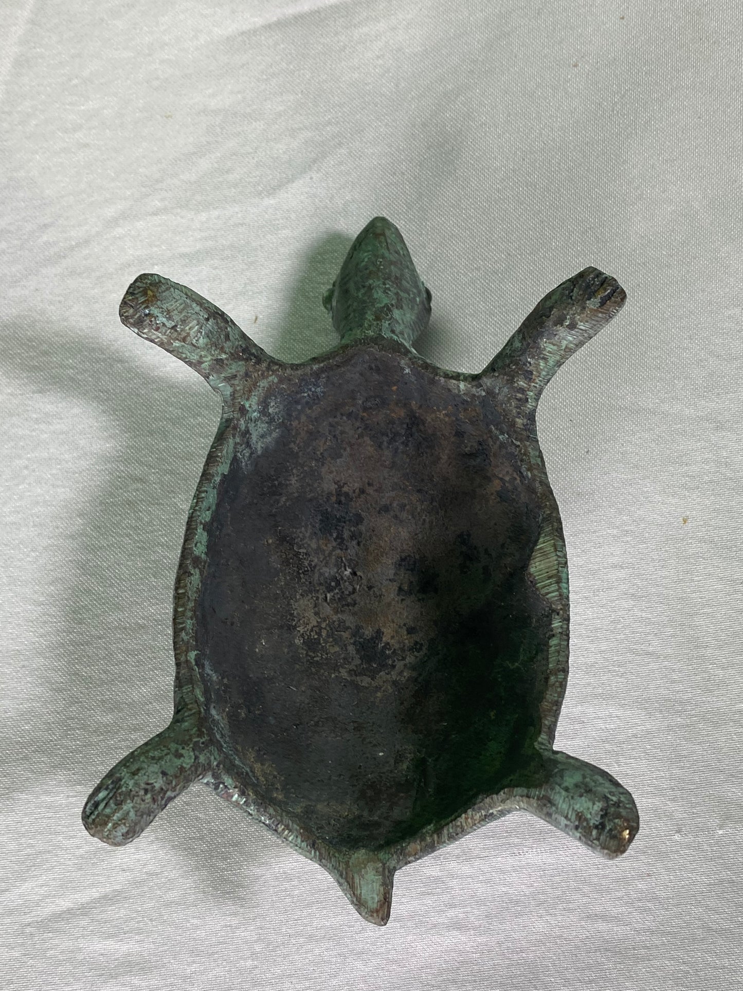 Vintage Bronze Turtle Statue