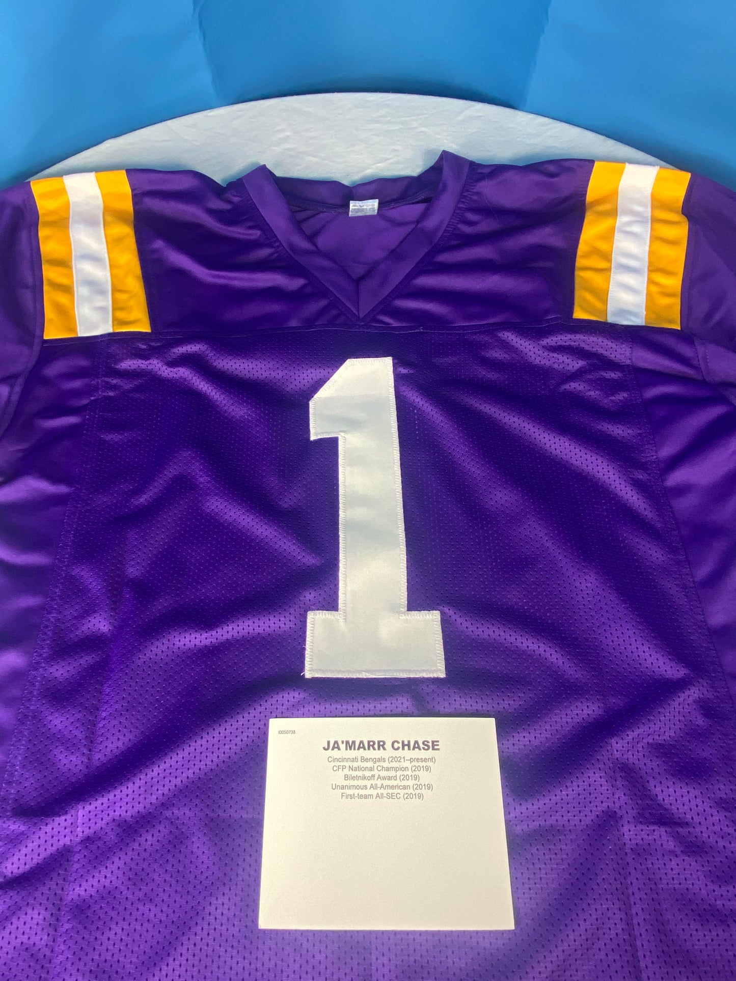 Ja'Marr Chase Signed LSU Tigers Jersey (JSA COA) 2020 National Champs Receiver