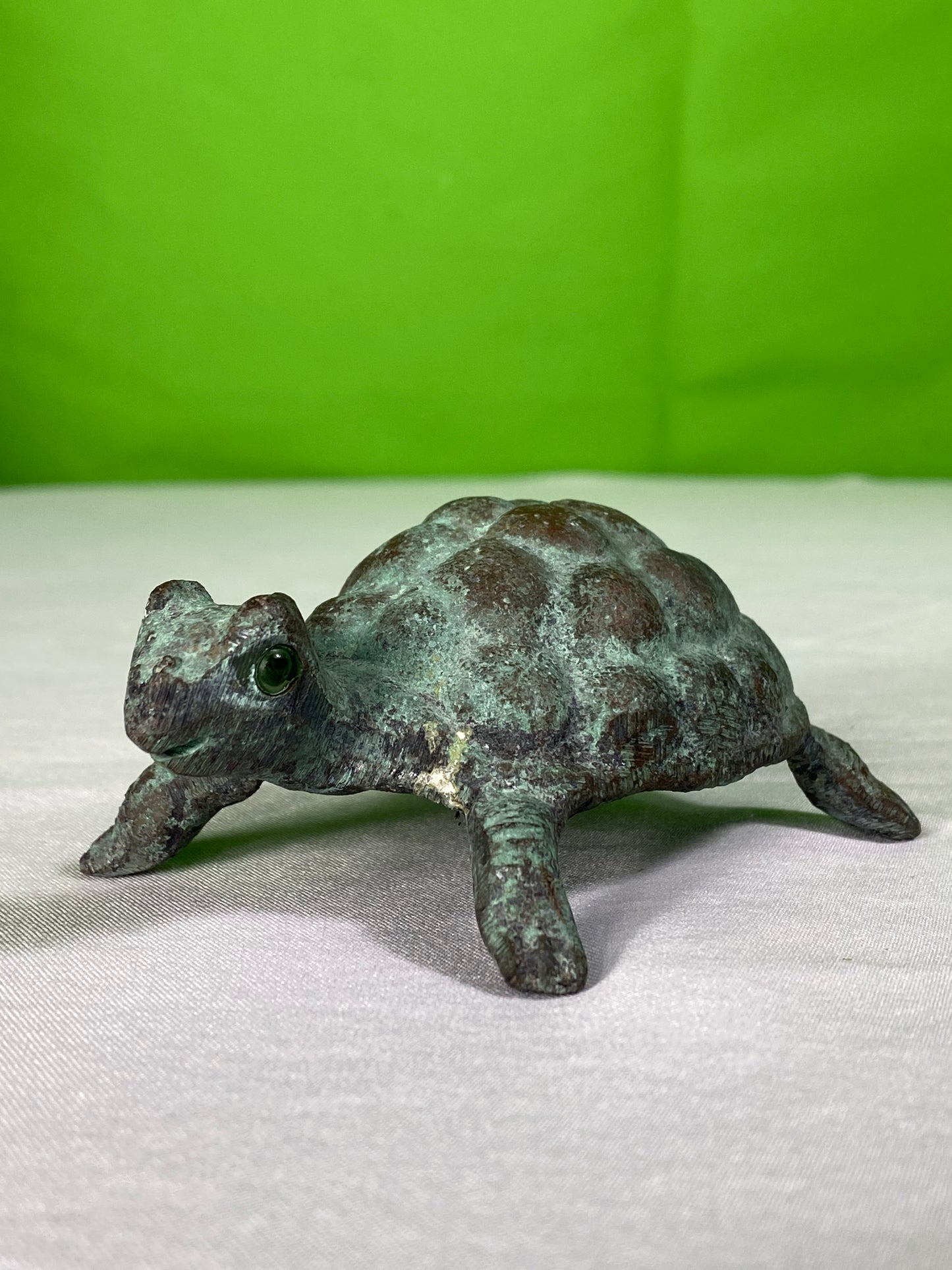 Vintage Bronze Turtle Statue