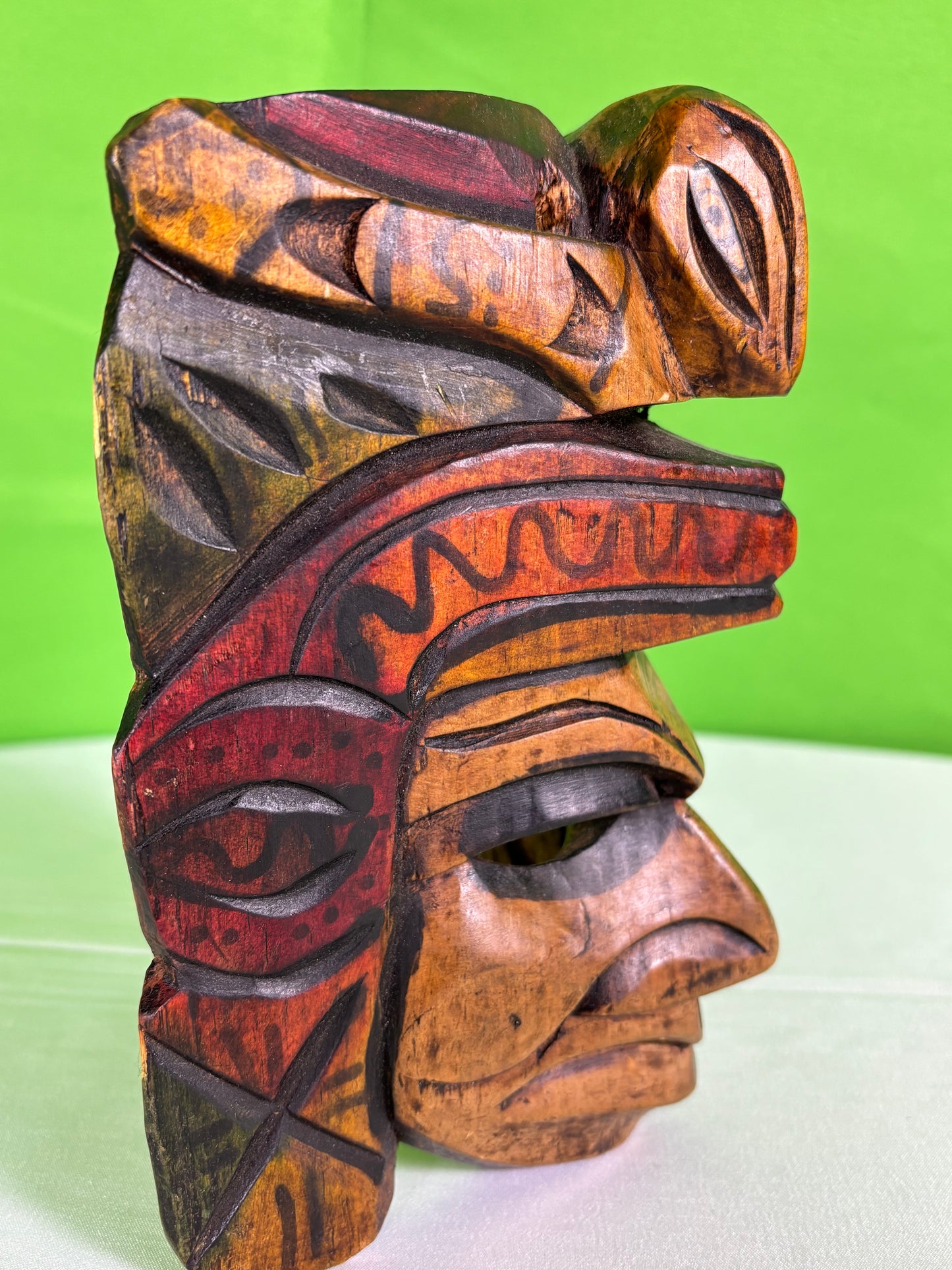 Carved Wooden Tribal Mask