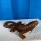 Large Vintage Carved Wood Komodo Dragon Lizard