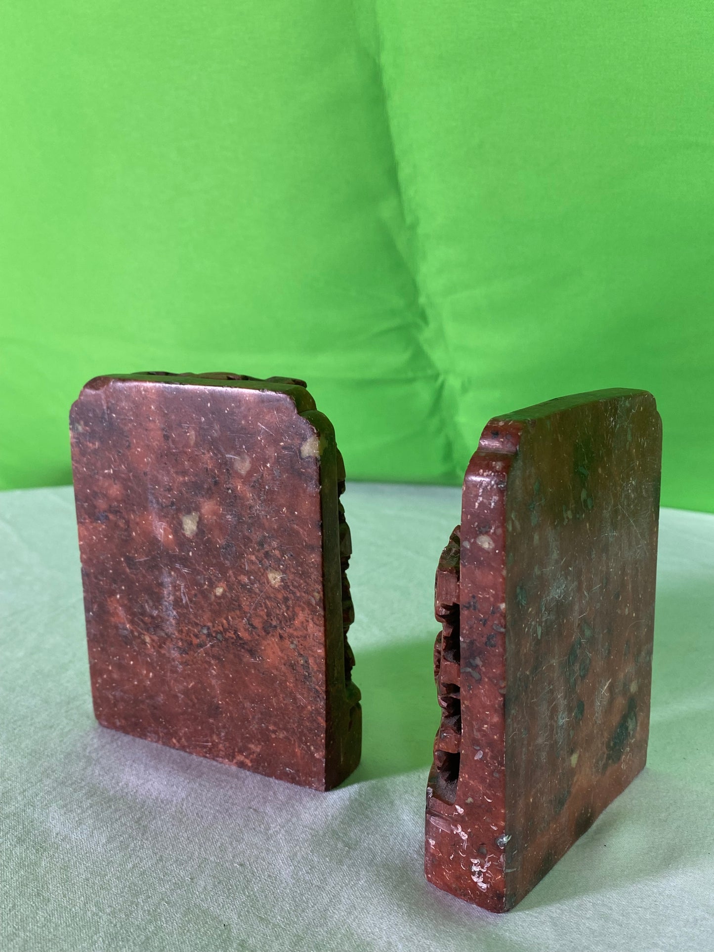 Pair of Asian Carved Bookends