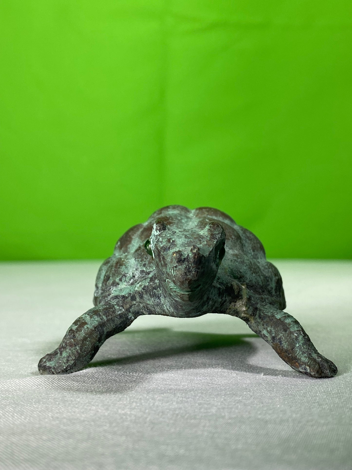 Vintage Bronze Turtle Statue