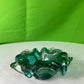 Vintage Green Glass Ashtray