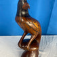 Large Hand Carved Wood Eagle Sculpture