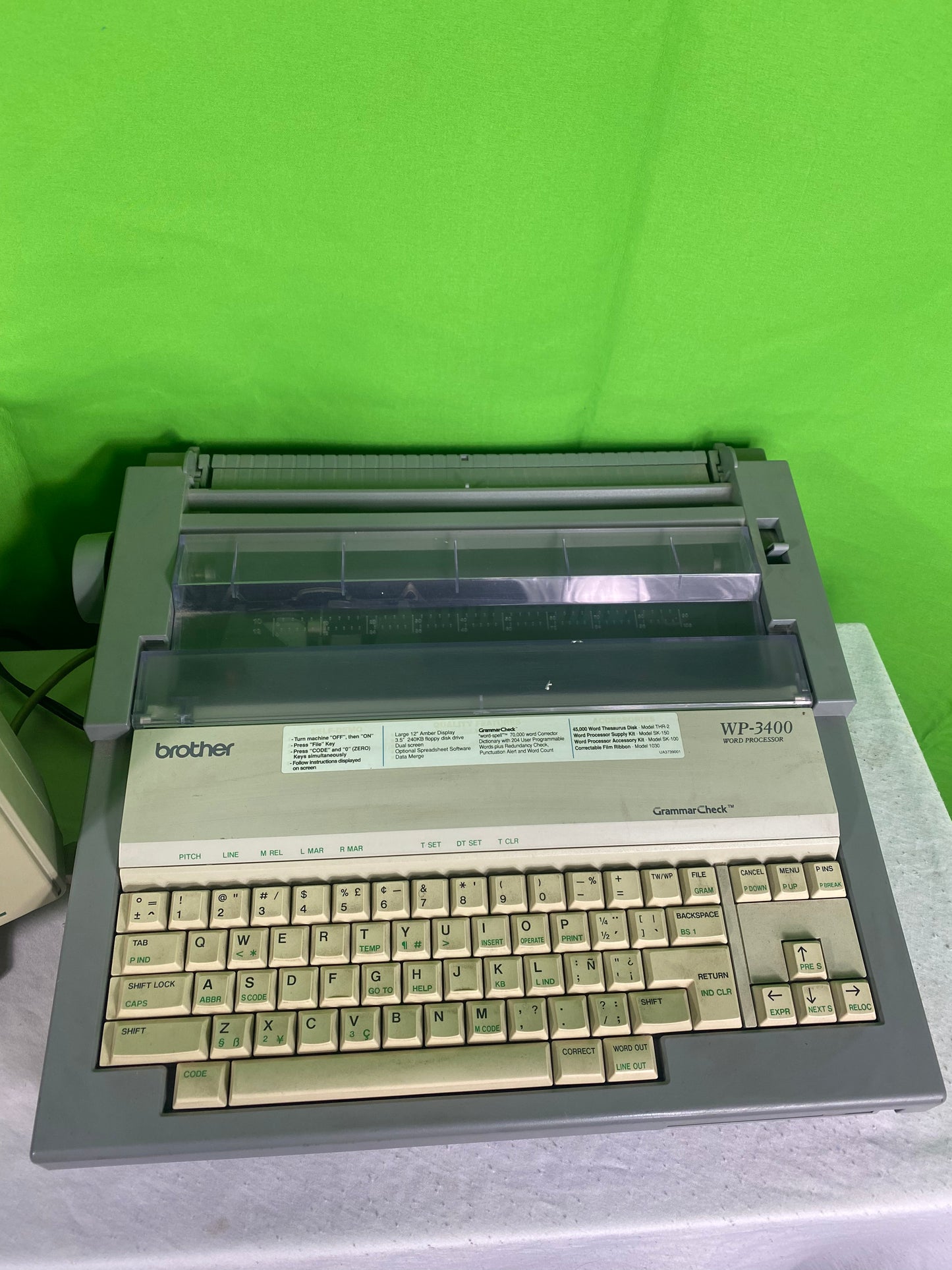 Vintage Brother Word Processor WP-3400 and CT-1050 Computer