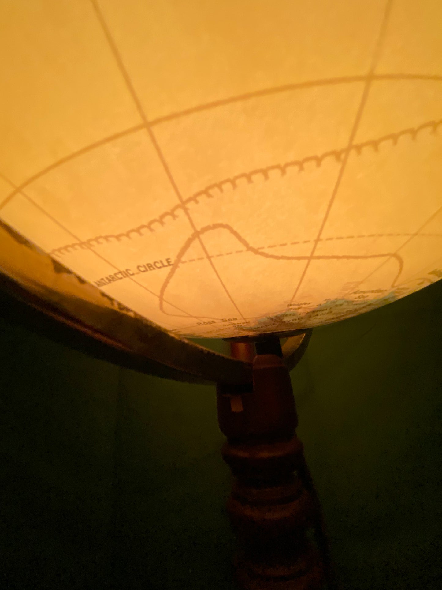 Vintage Illuminated World Globe