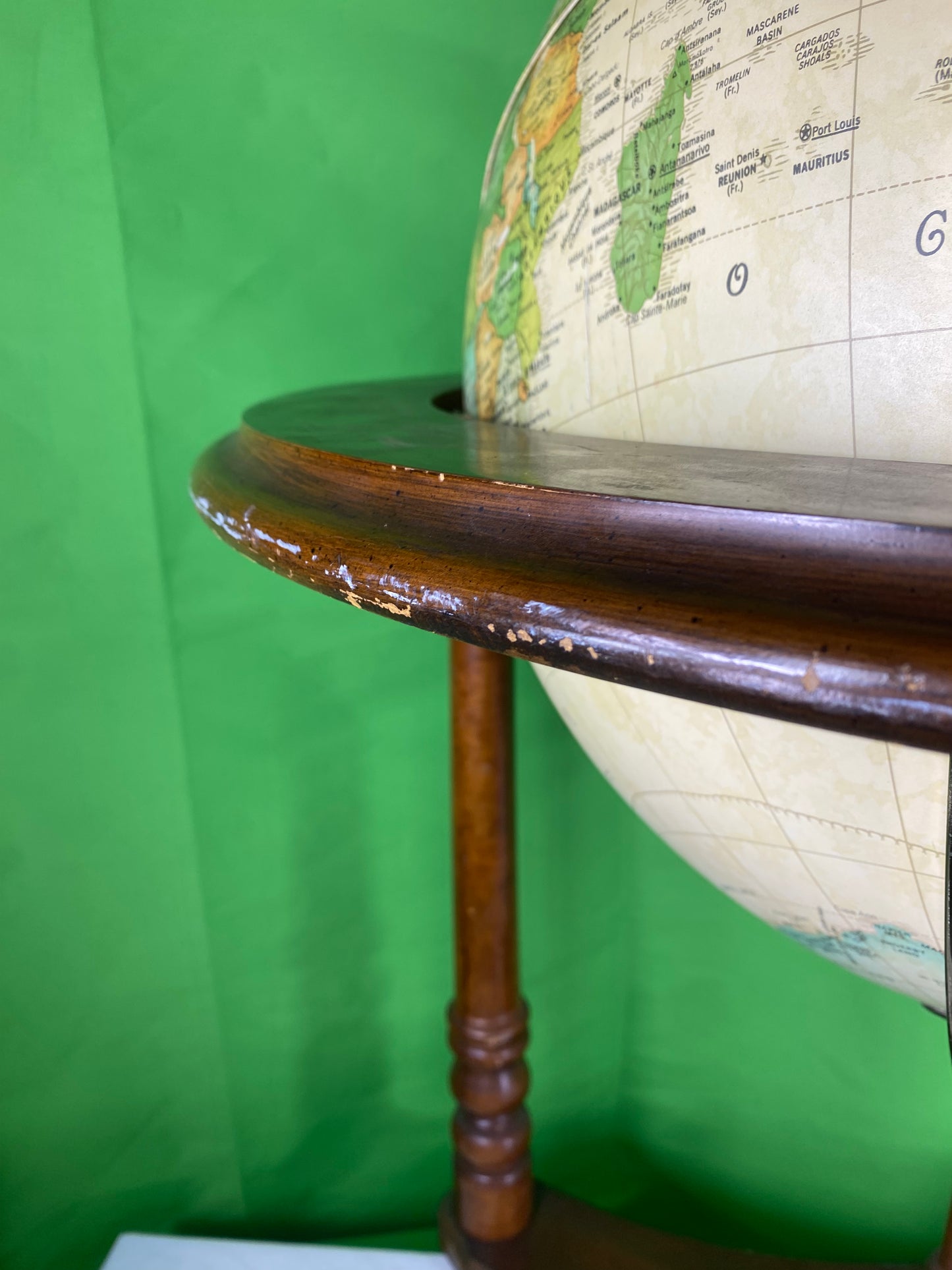 Vintage Illuminated World Globe