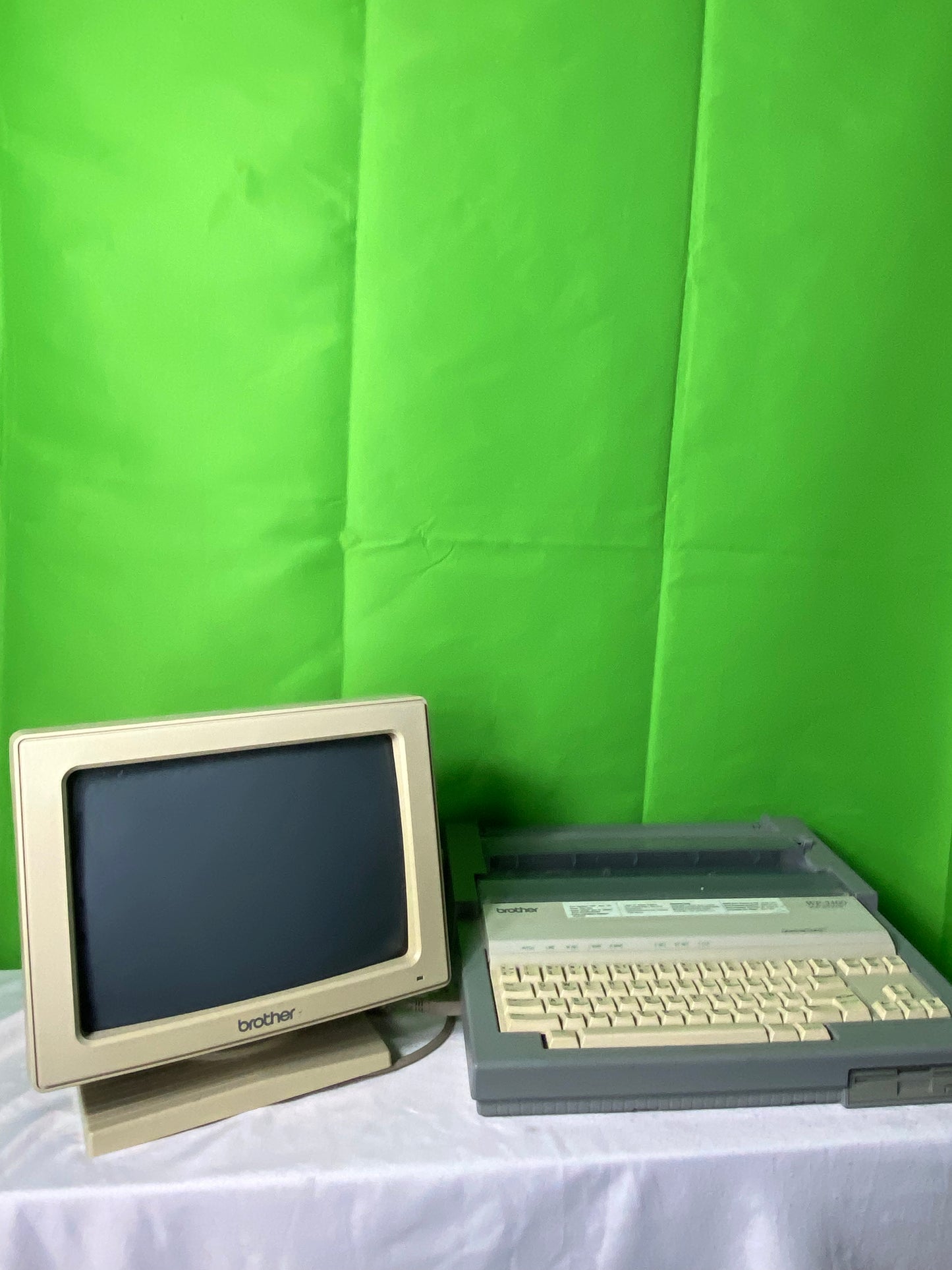 Vintage Brother Word Processor WP-3400 and CT-1050 Computer