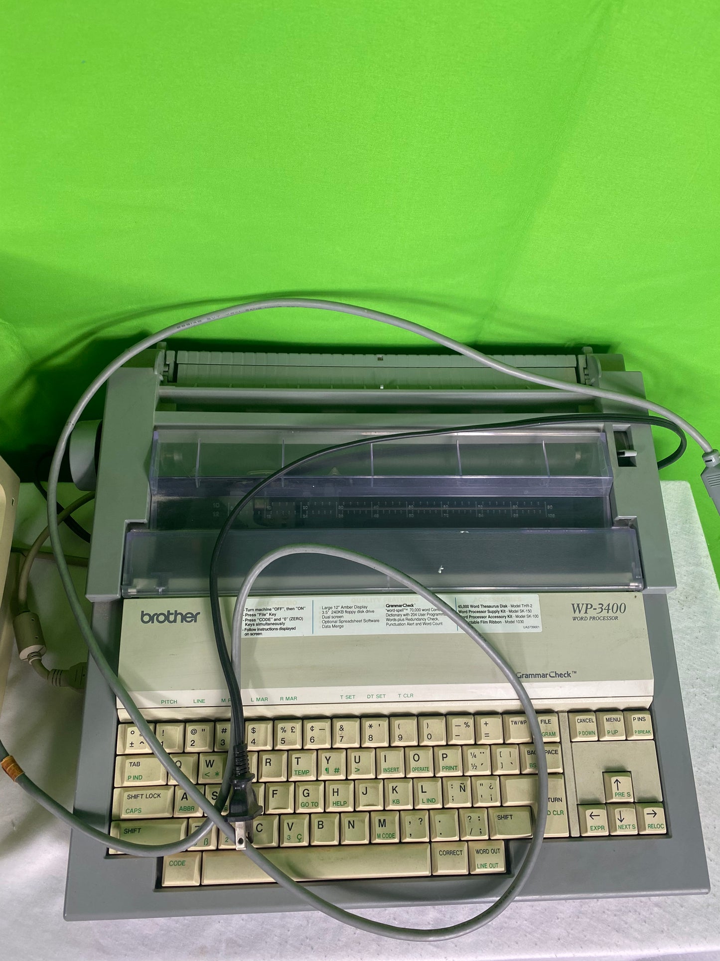 Vintage Brother Word Processor WP-3400 and CT-1050 Computer