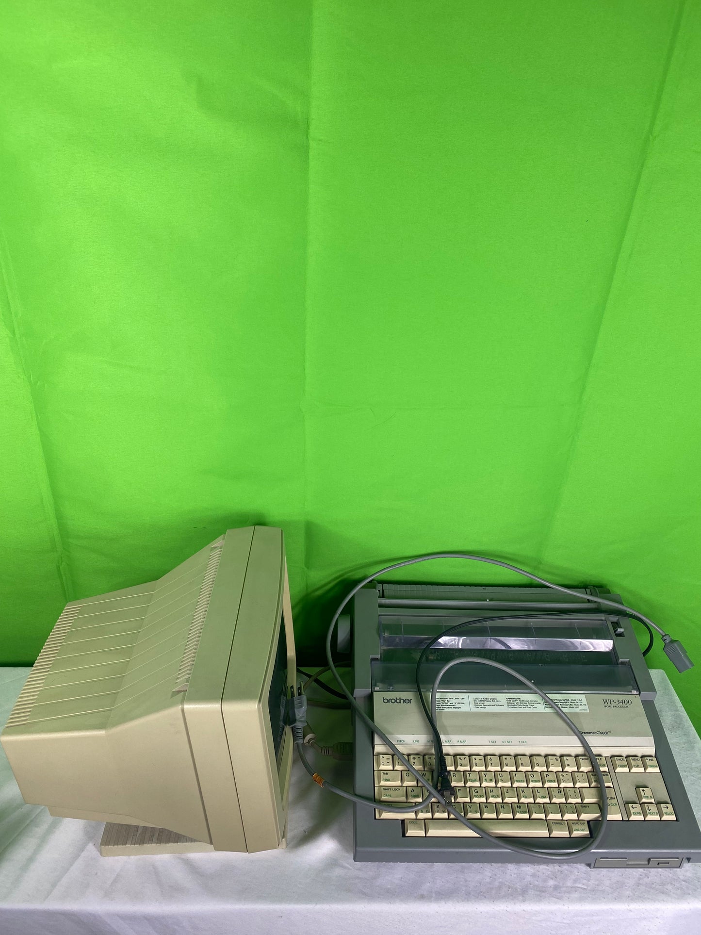 Vintage Brother Word Processor WP-3400 and CT-1050 Computer